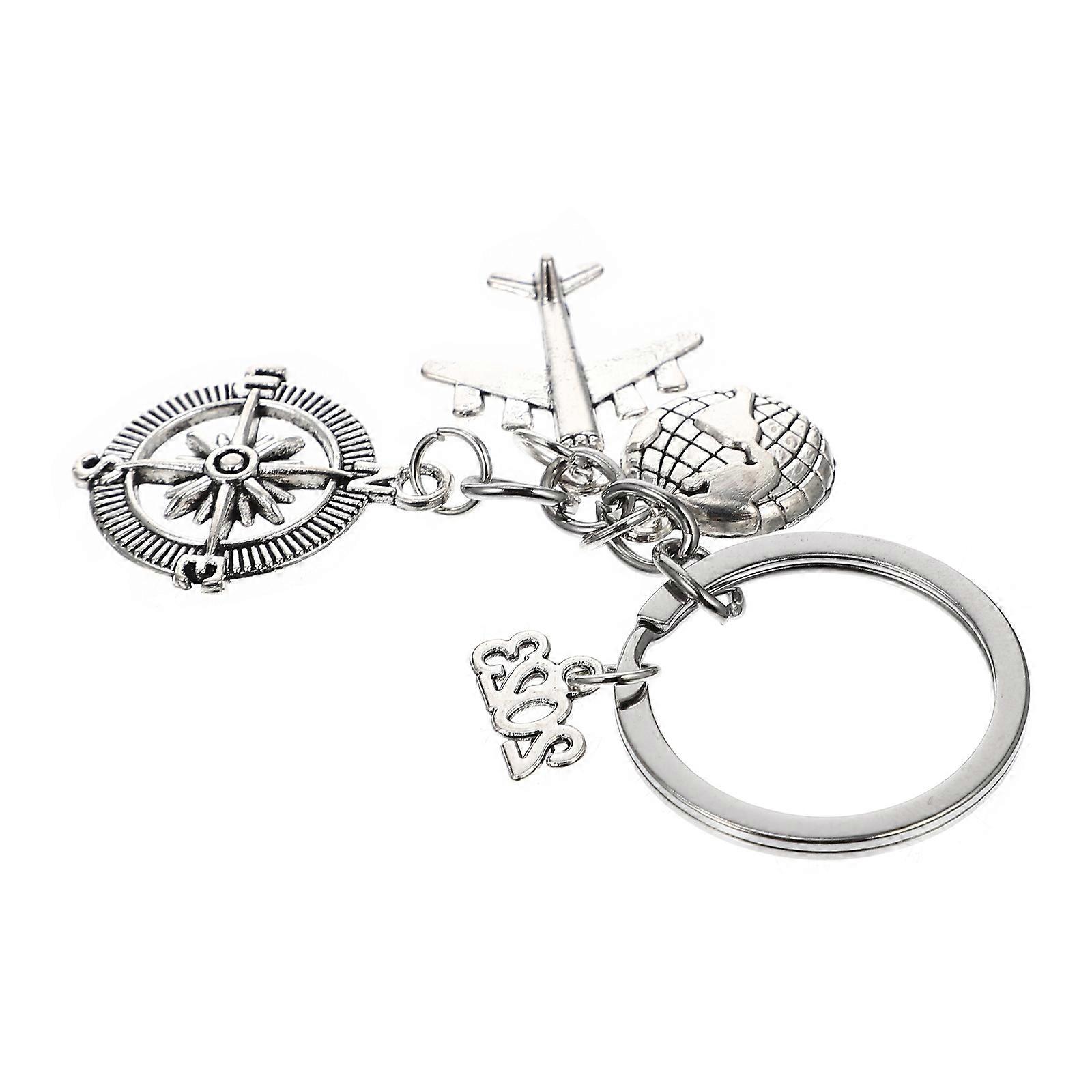 Unique Graduation Keychain 2023 Silver Ornament For Gift Giving 8.5CM Ring 3Pcs