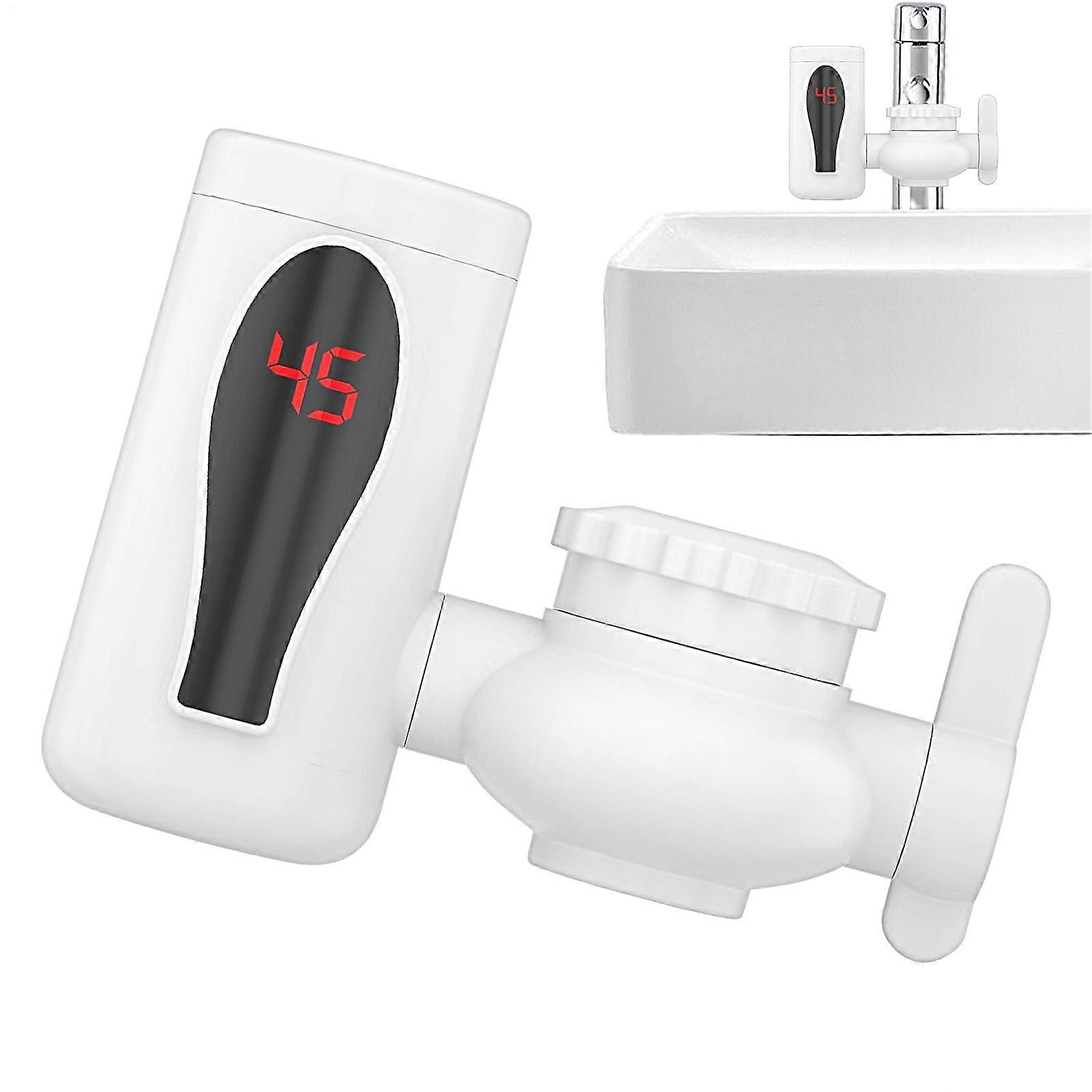 Swivel faucet with LED digital display for kitchen, outdoor, camping