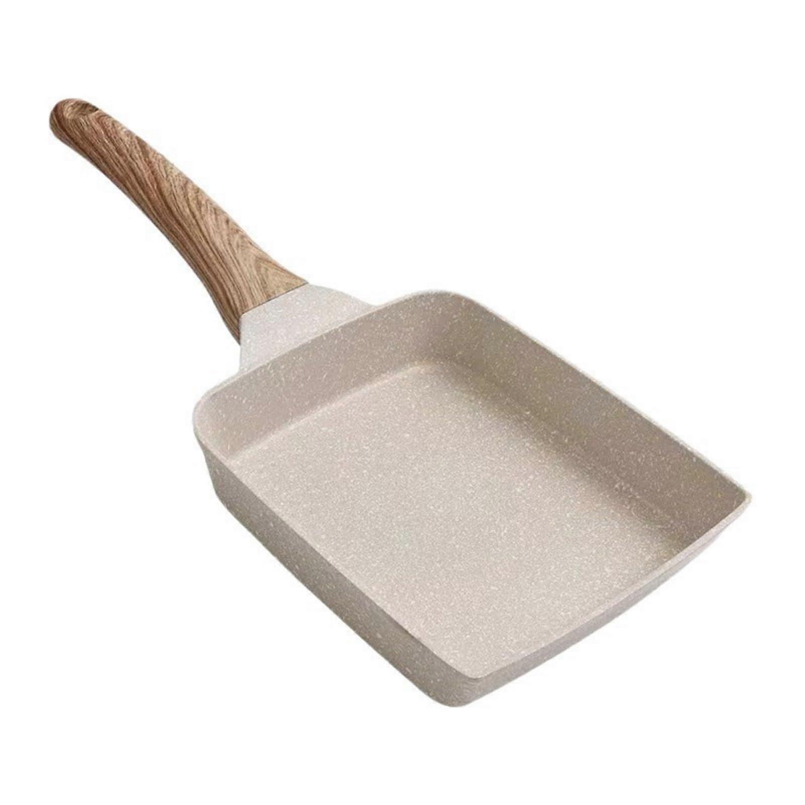 Tamagoyaki Pan Nonstick, Oven Safe Japanese Omelette Pan With Detachable Handle, All Stovetops Compatible, White