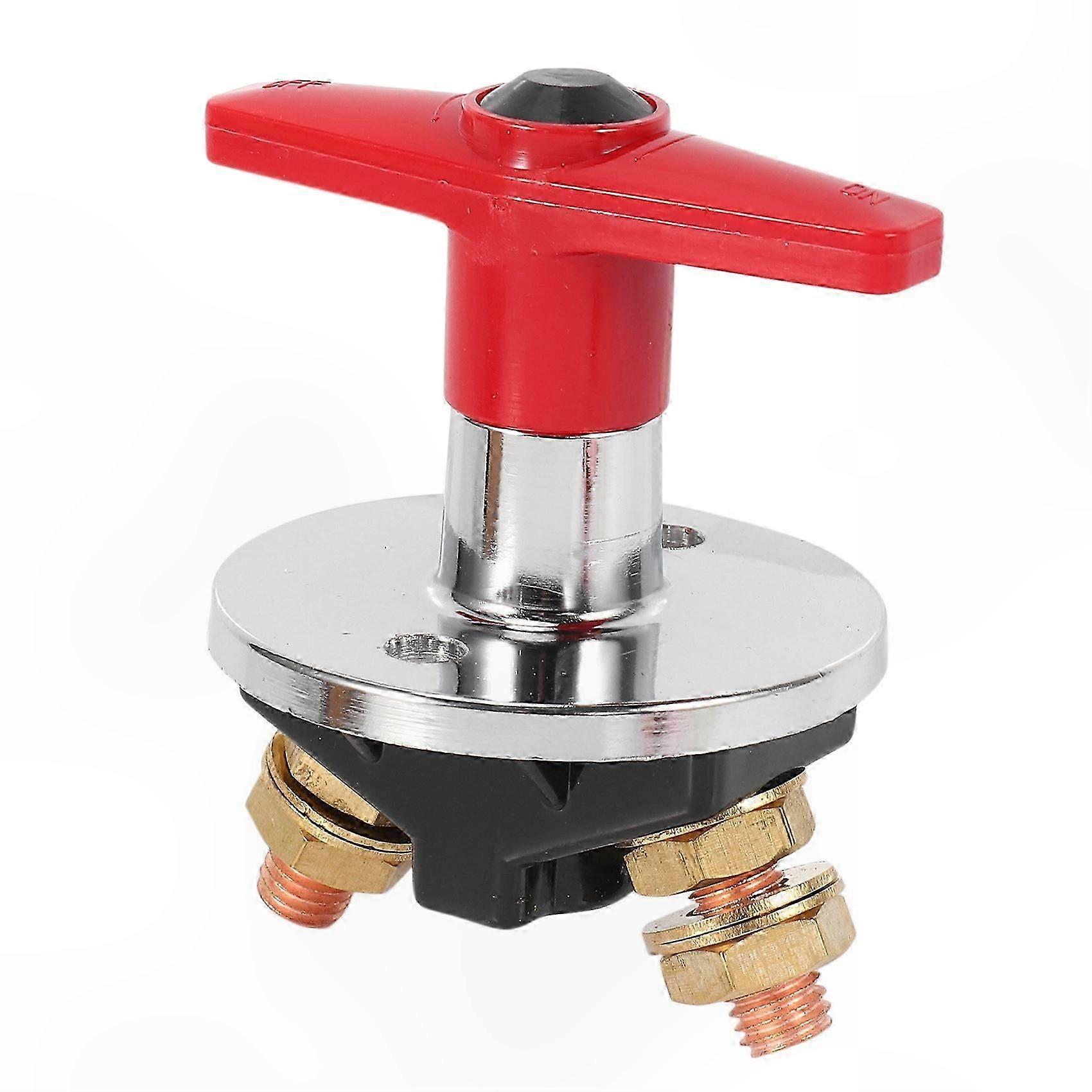 500A Heavy Duty Power Disconnect Switch for 12-60V Automotive Marine Applications with Fixed Handle Control