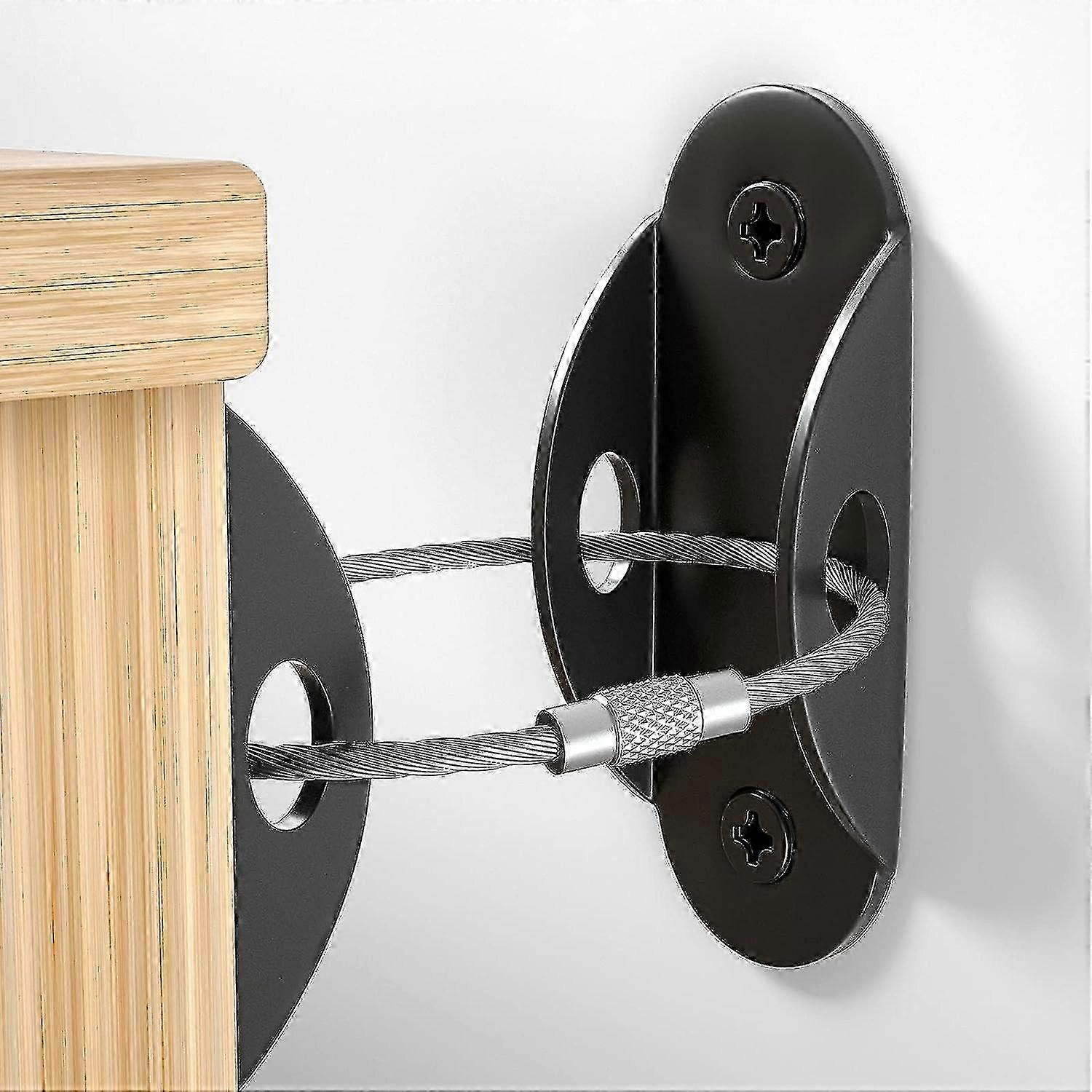 Anti Tip Furniture Anchors For Proofing, Metal Furniture Anchor, Upgraded Secure Furniture Straps Secure Furniture To