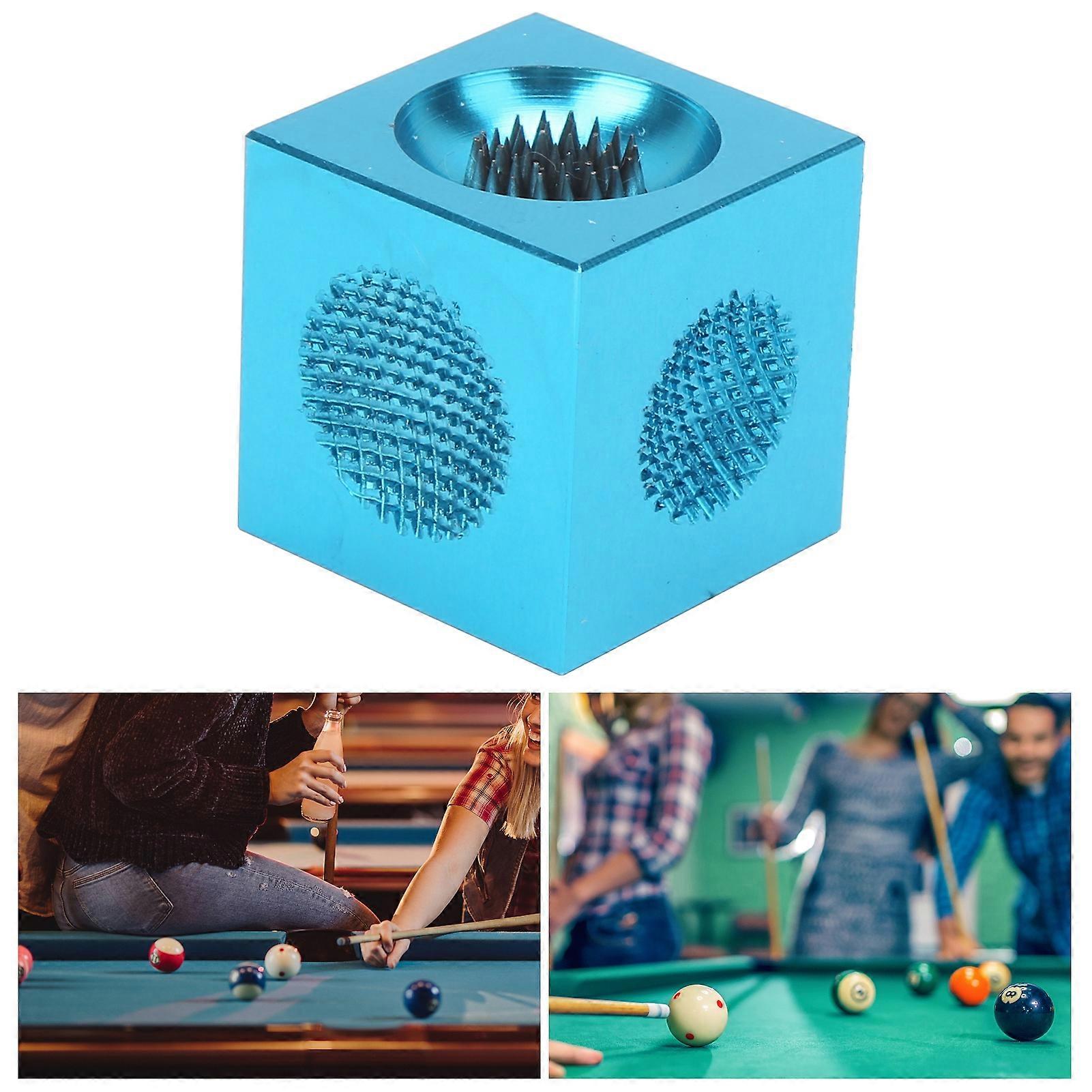 Multipurpose Blue Billiard Cue Tip Pick Sander 2.4x2.4x2.4cm