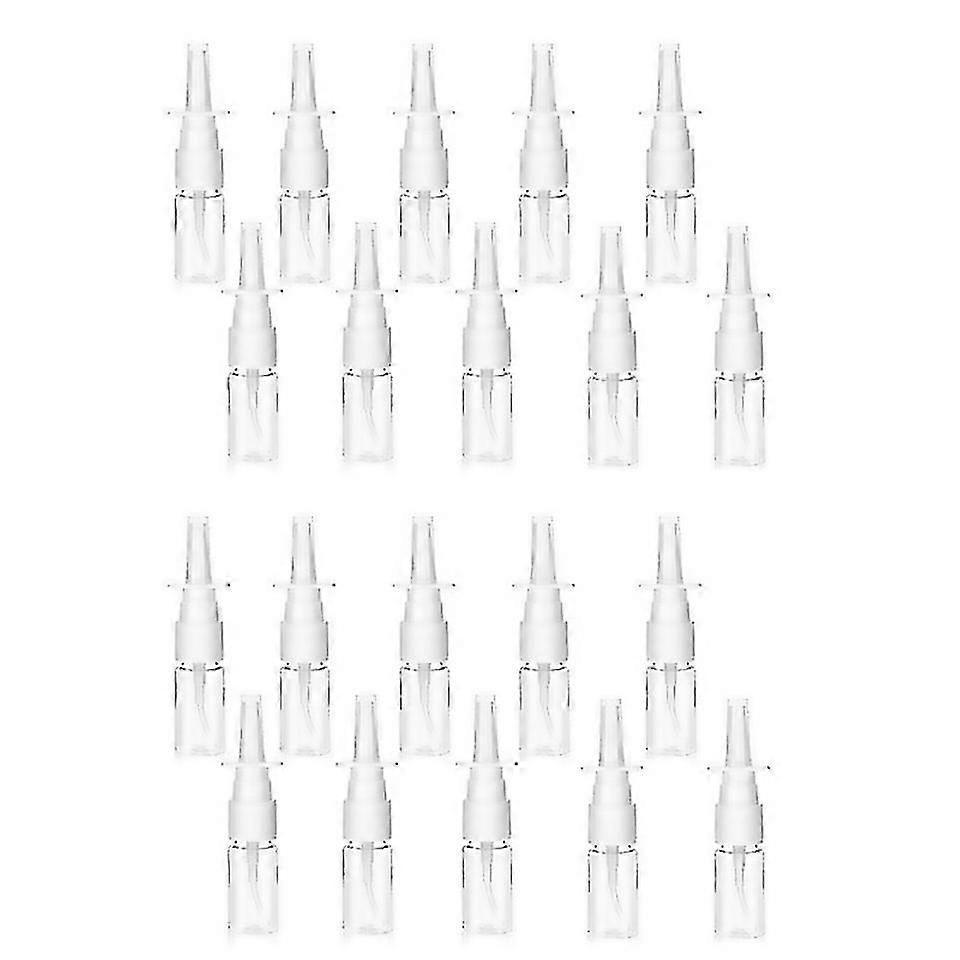 For 20pcs Nasal Bottle 10ml Clear Small Empty Nose Bottle