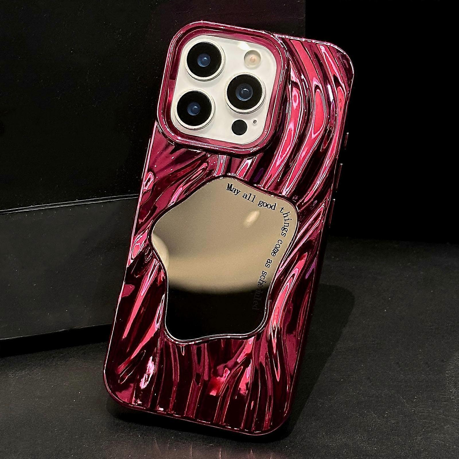 Wave Electroplated Mirror TPU Full Coverage Phone Case