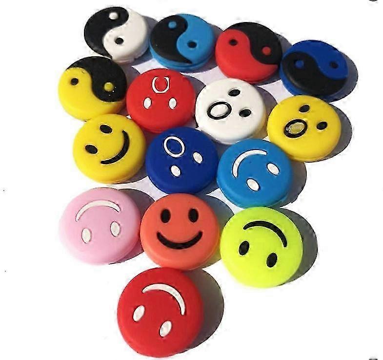 Silikon Funny Tennis Racket Stötdämpare Överraskad Smiley Tai C...