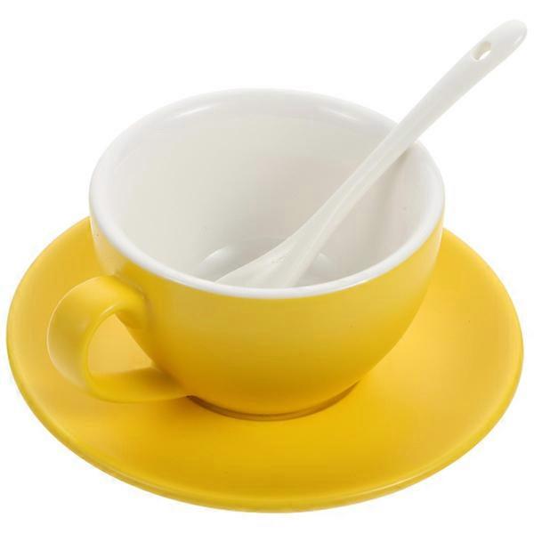 1 set household exquisite coffee cup saucer ceramic cup