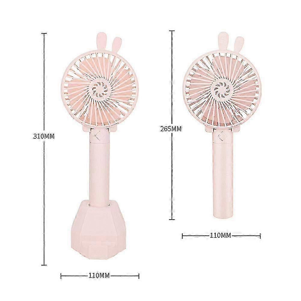 Portable Pink Electric Handheld Fan - Compact & Lightweight Design
