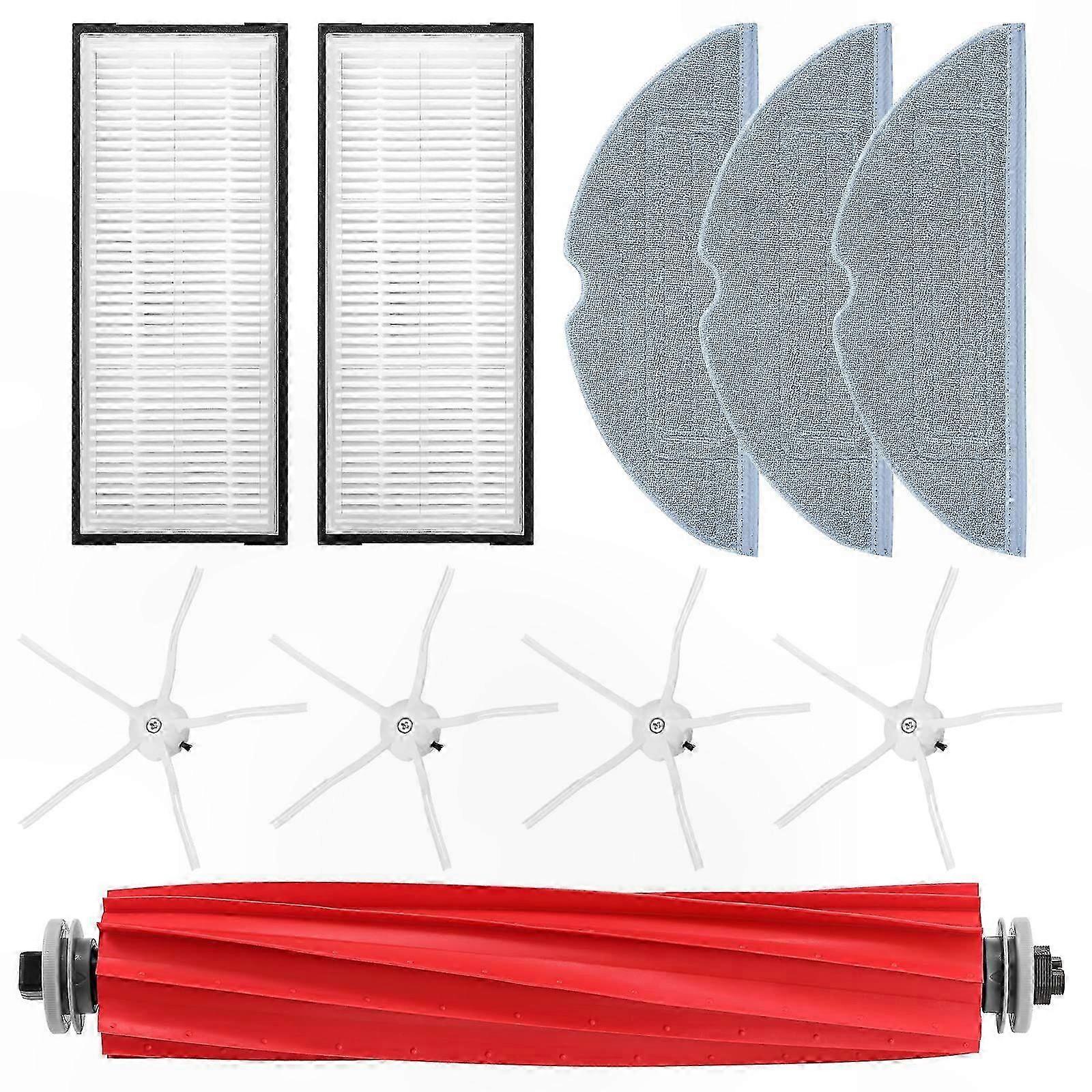 Replacement Parts Kit for Roborock S7 Vacuum Cleaner, Includes Main Brush, Filters, Mop Pads, and Side Brushes