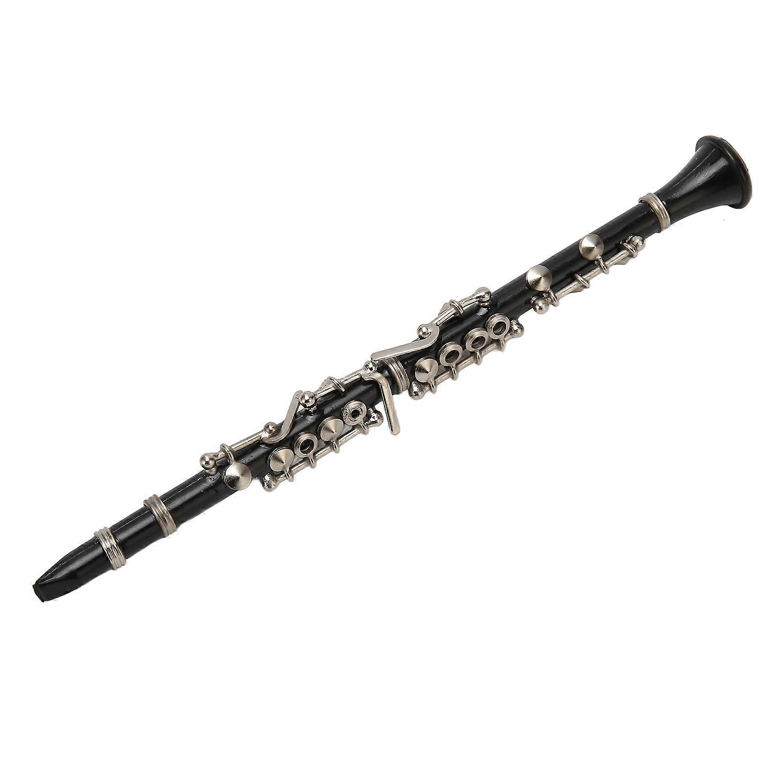 16cm Mini Black Clarinet Model Decorative Musical Instrument