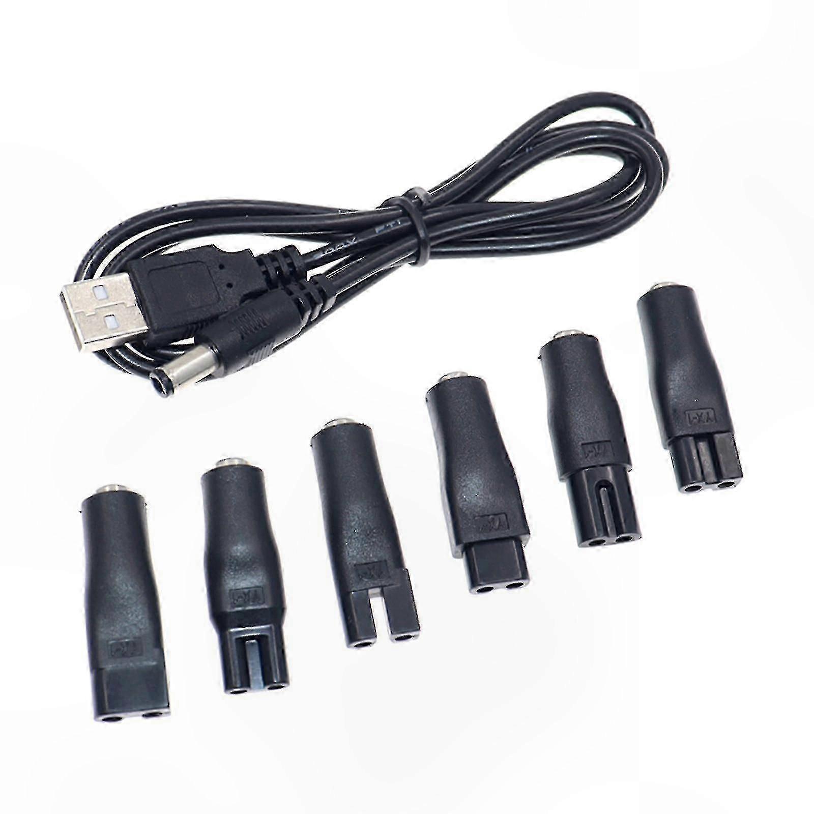 5.5x2.1mm Male to C8 Female Power Adapter Cord Interface Converter