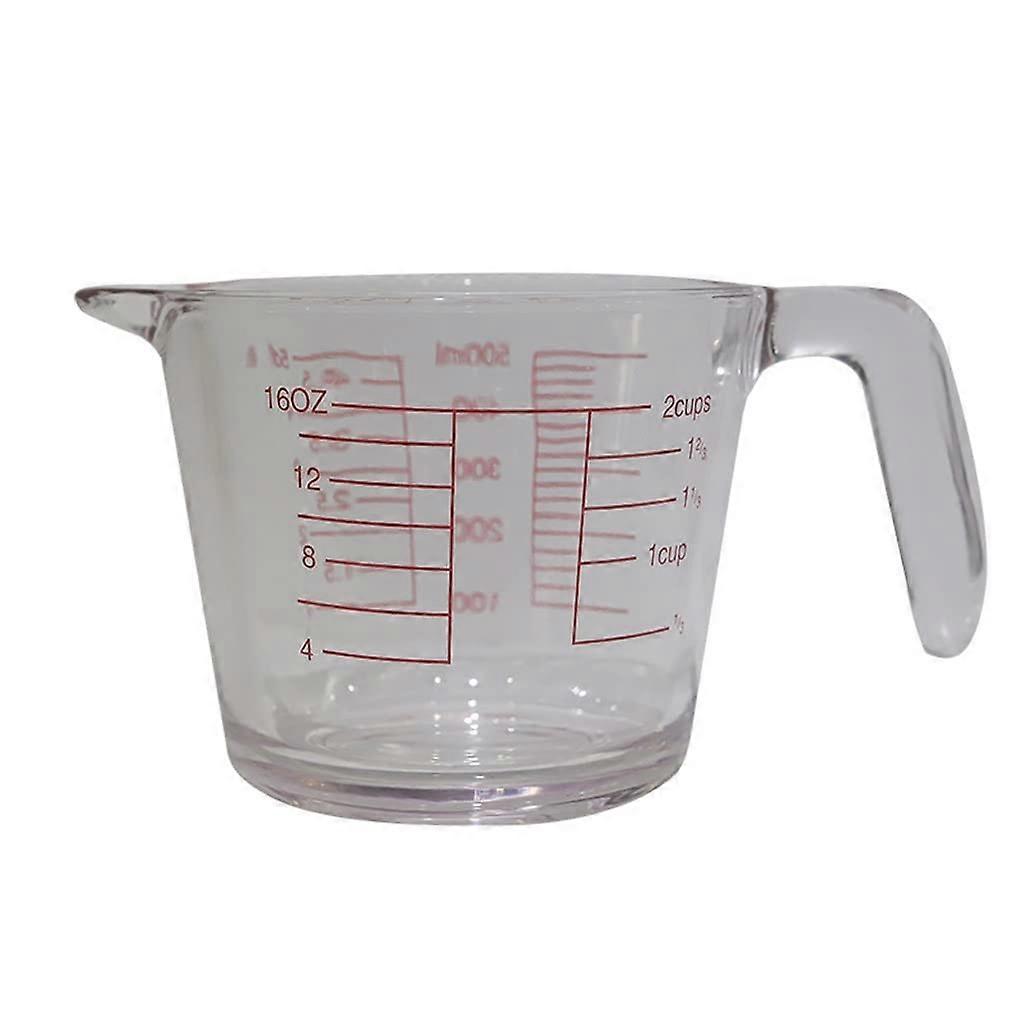 Measuring Cup with Scale 500ml Glass High Temperature Resistant Large Capacity for Baking and Cooking Measurements