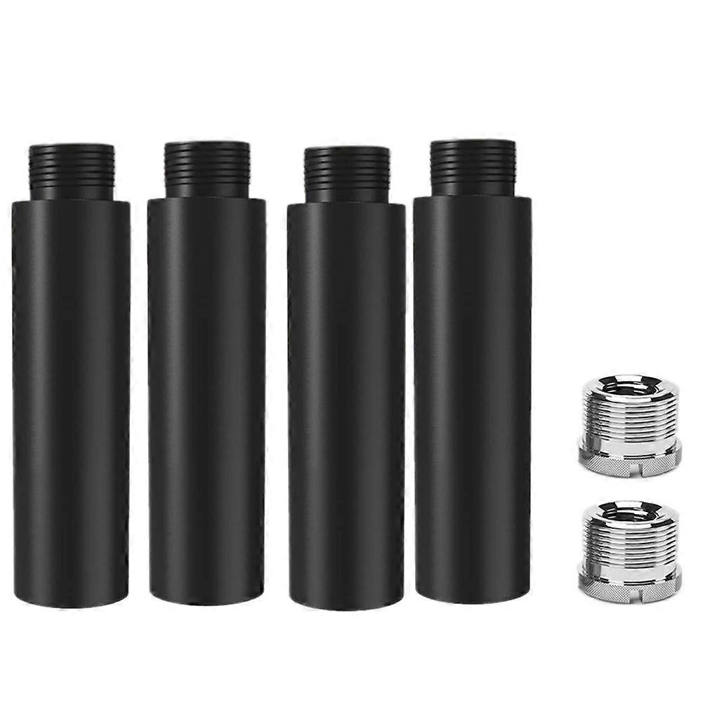 4Pcs Mic Stand Extension Tube, 5/8Inch Female to 5/8Inch Male Microphone Extension Rod for Desk Sta