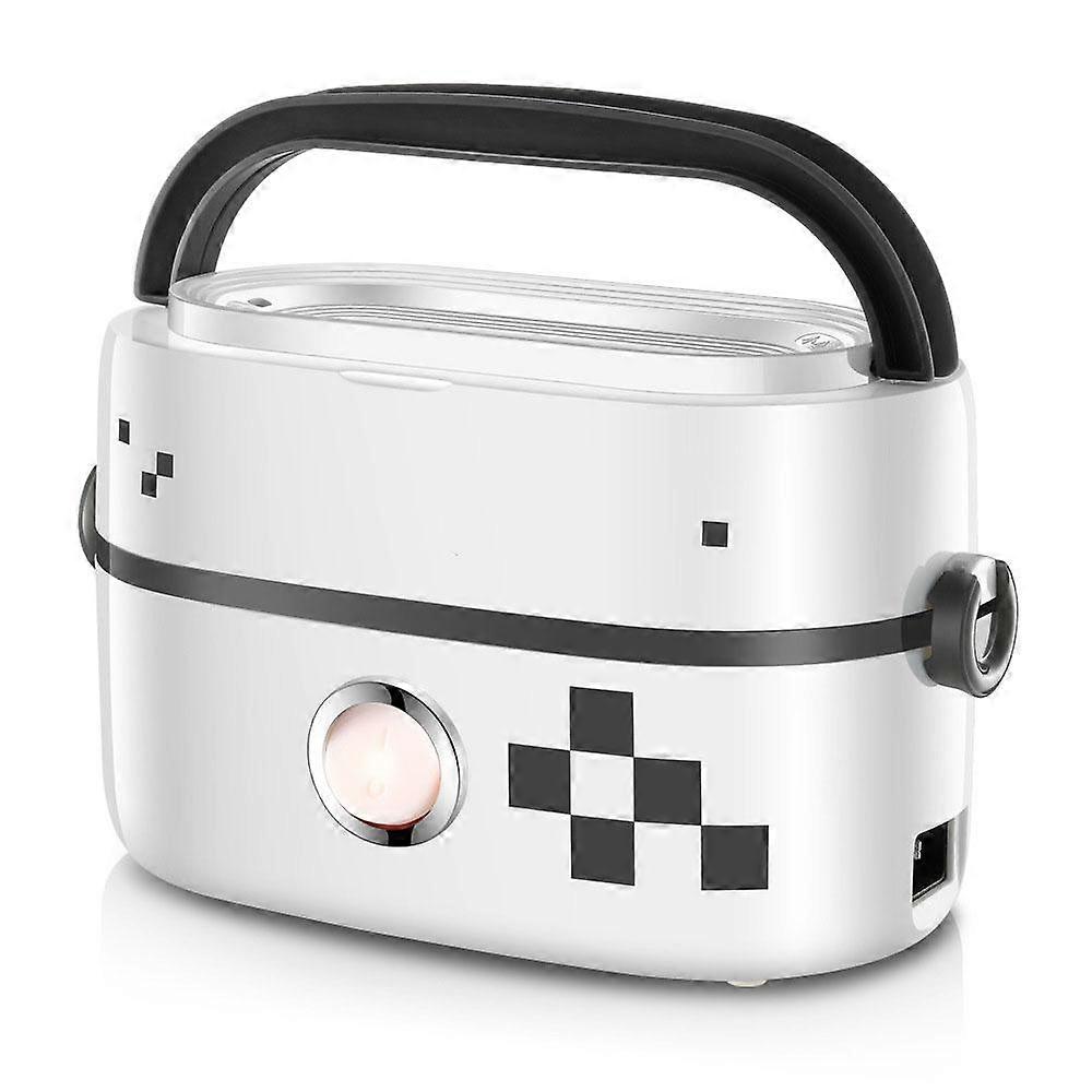 Multi Function Electric Lunch Box Insulation Portable Steam Heating Double Stainless