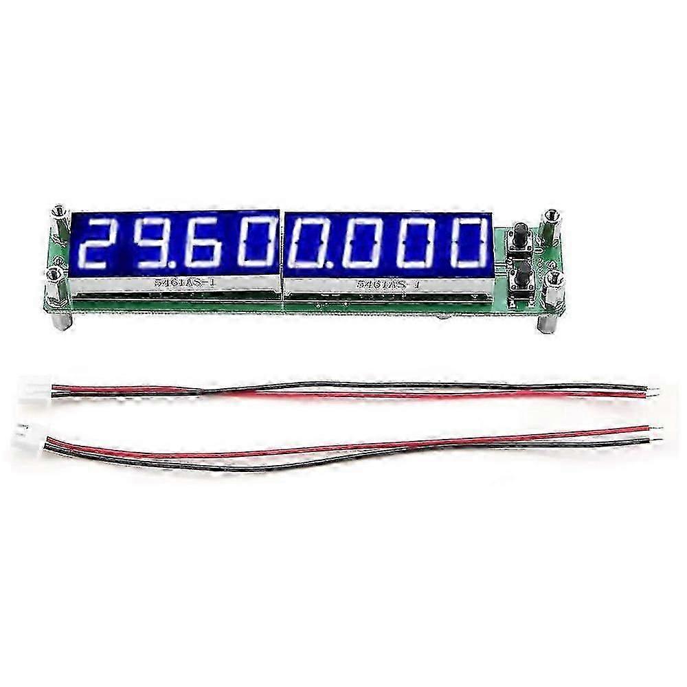 PLJ-8LED-H RF Signal Frequency Counter Cymometer Tester Module 0.1-1000MHz, LED Digital Cymometer Frequency Meter(Blue)
