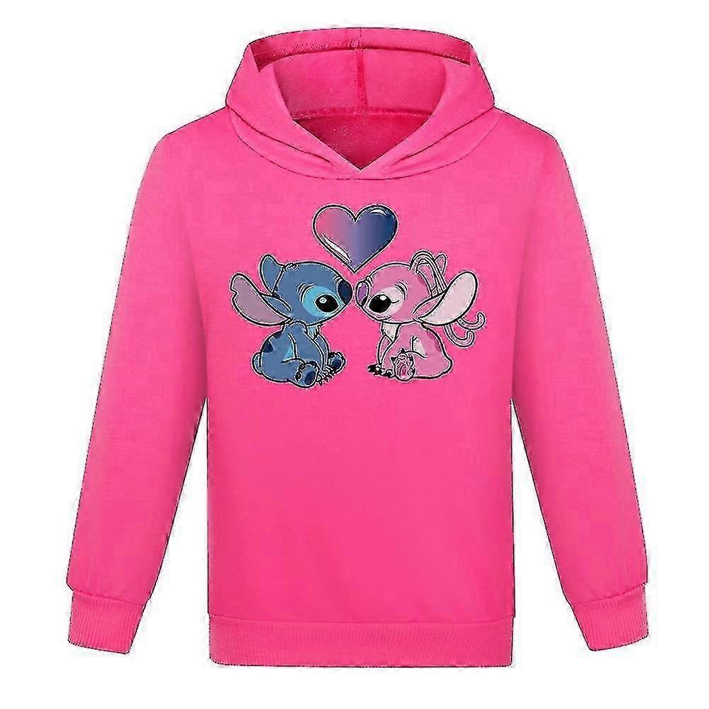 Kids Children Lilo And Stitch Hoodies Tops Boys Girls Unisex Long Sleeve Casual Jumper Hooded Pullover Sweatshirt Xmas Gifts