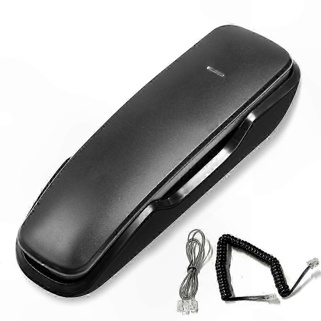 Wall-Mounted Landline Phone with Push Button Functionality and Stylish Design