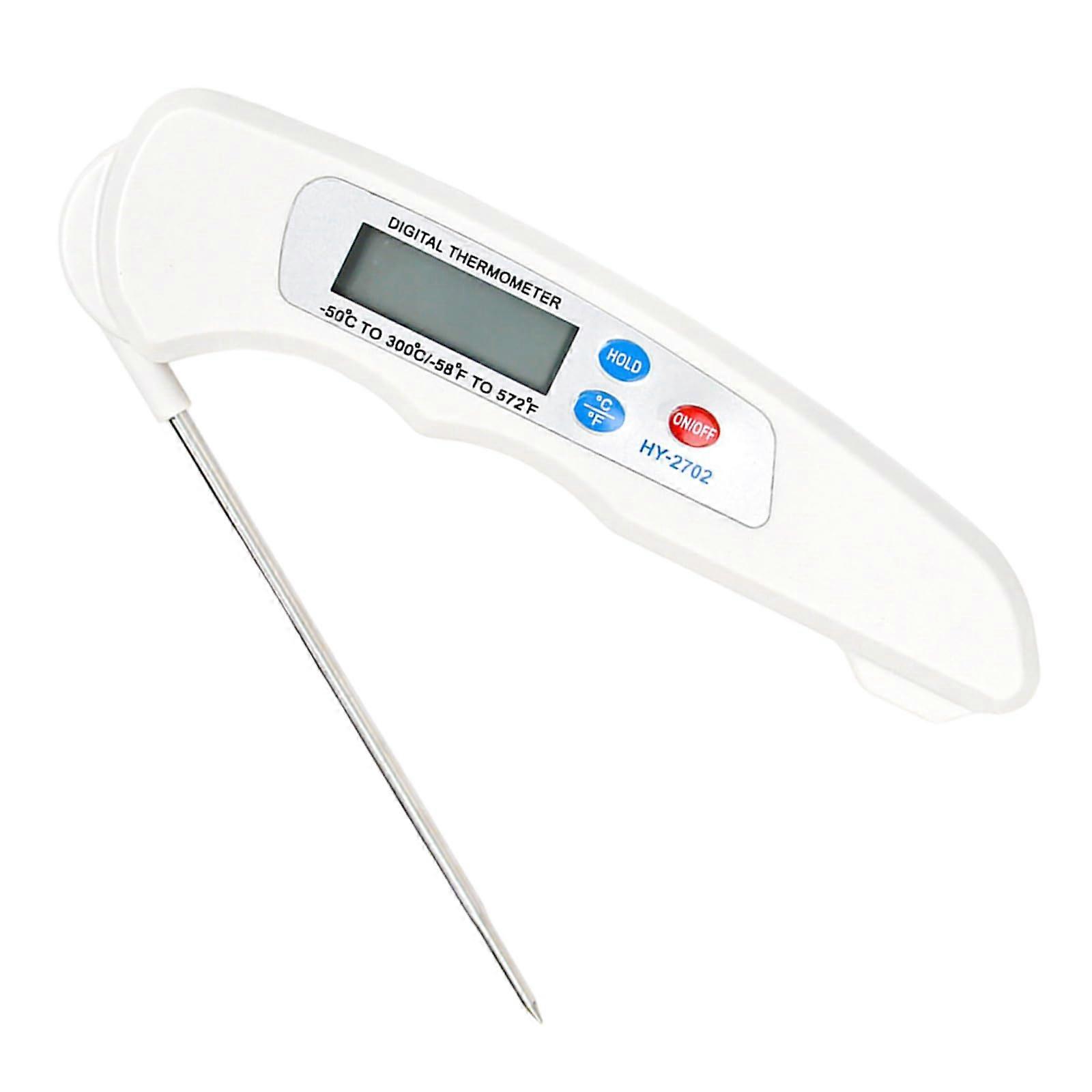 Digital Display Food Thermometers Long Probe Foldable For Precise Cooking Baking Frying And Liquid Temperature
