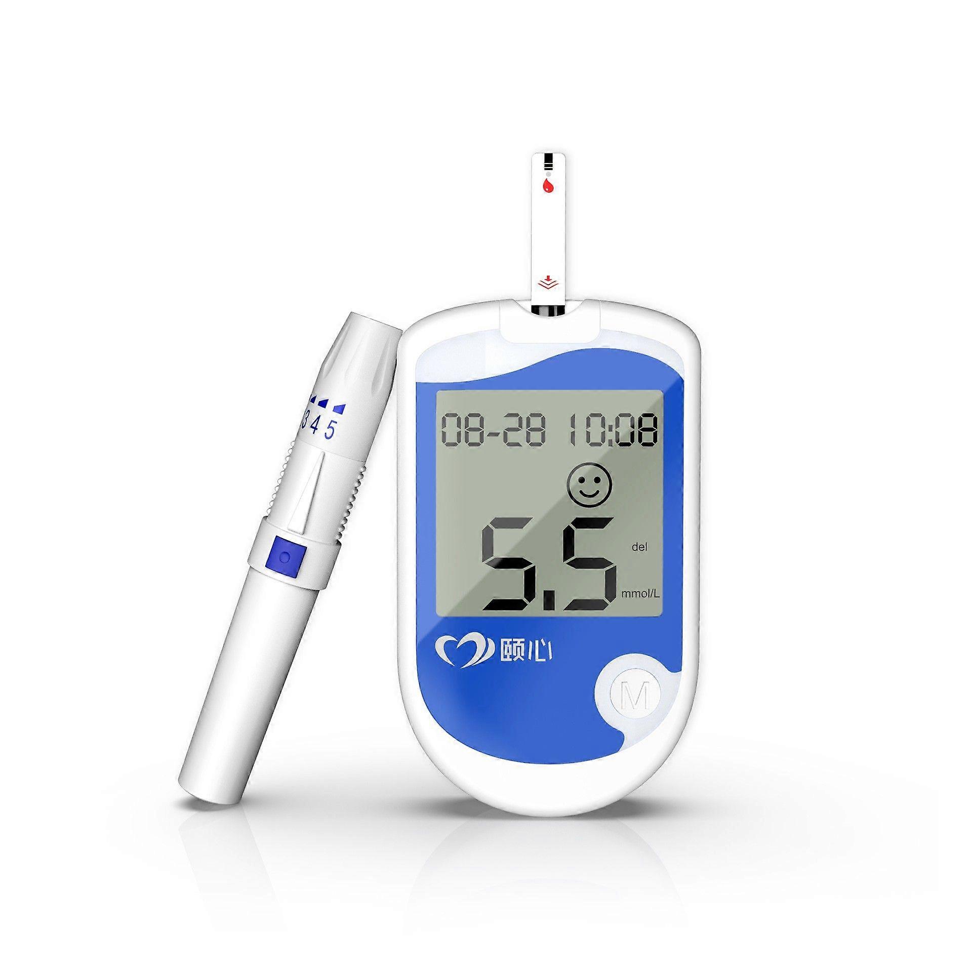 Hassle-Free Diabetes Testing: No-Code Blood Glucose Monitor Kit with Everything Included - CE Certified