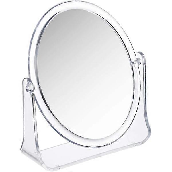 Makeup Mirror Double Sided Dressing Table Cosmetic Vanity Mirror 360° Rotation Tabletop Circle Mirror for Styling Hair
