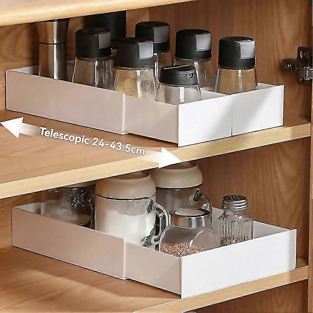 For Pullout Cabinet Organizer Kitchen Sliding Cabinet Basket Rectangle