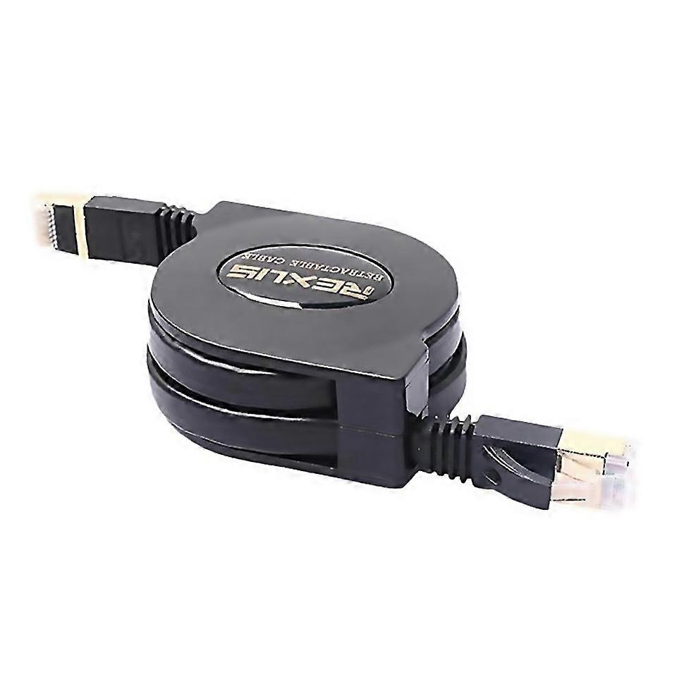 For Rexlis 5ft Cat7 Rj45 Lan Cable Adjustable Retractable Ethernet Cable Flat Internet Network Cable