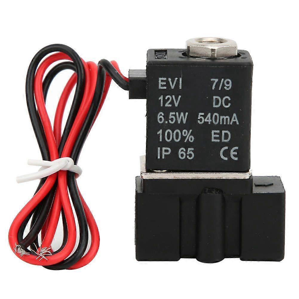 Fast Response Plastic Electric Solenoid Valve 12V DC 2 Position 2 Way Air Water OilG1/4