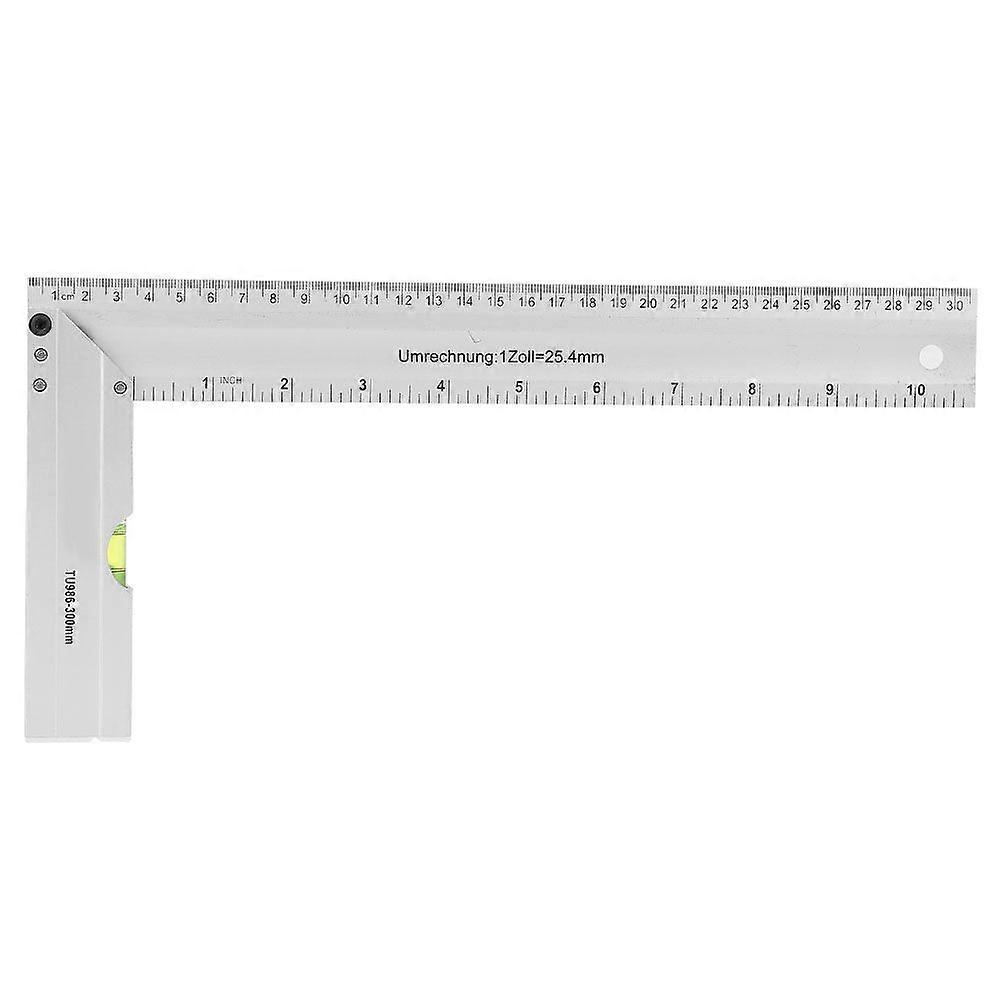 300mm Aluminium Alloy Thickened 90 Degree Right Angle Ruler Woodworking Measuring Tool