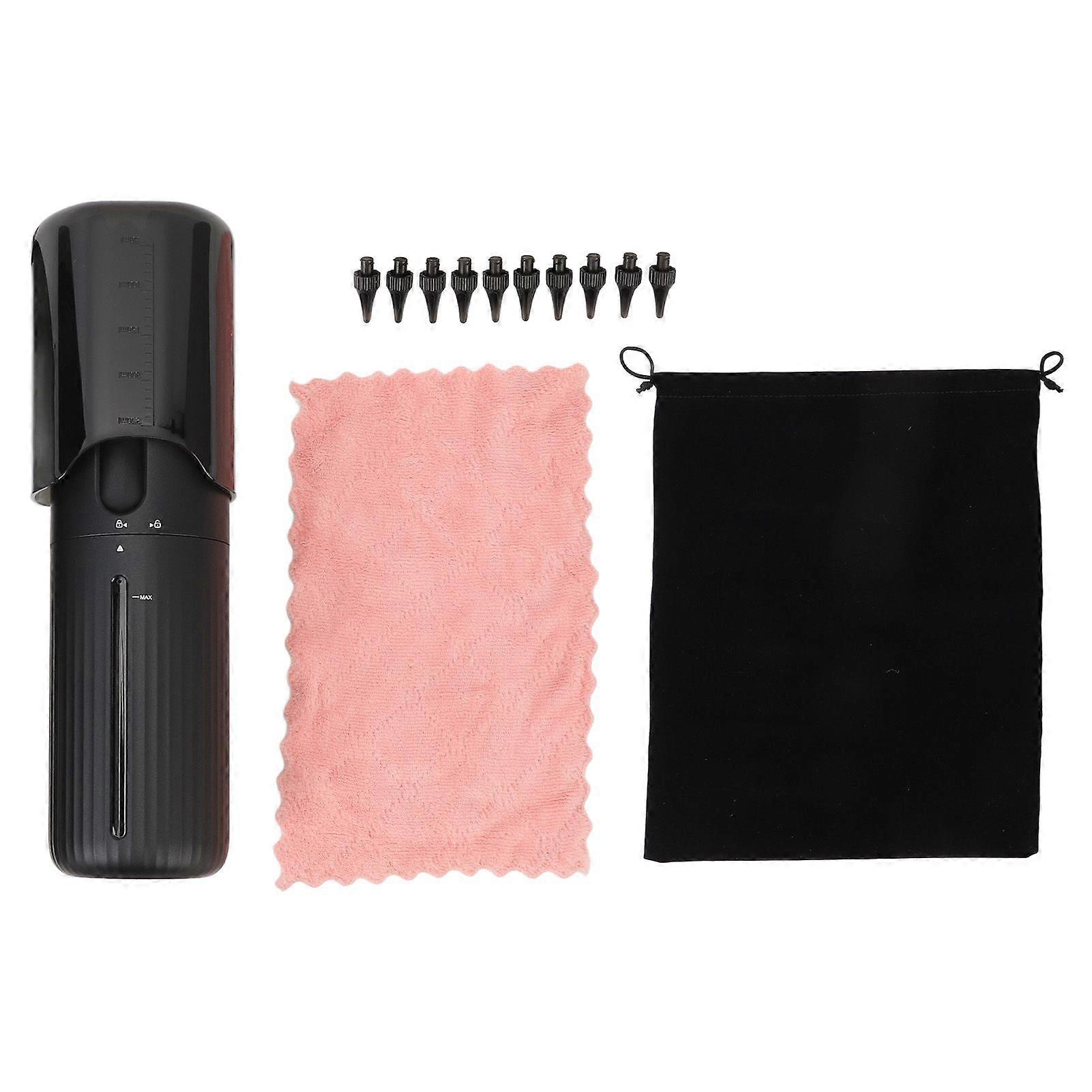 Nettoyeur d’oreille électrique 4 Kit de nettoyage de système de rinçage d’irrigation d’oreille rechargeable à pression d’eau avec 9 embouts auriculaires pour une élimination sûre et efficace du cérumen