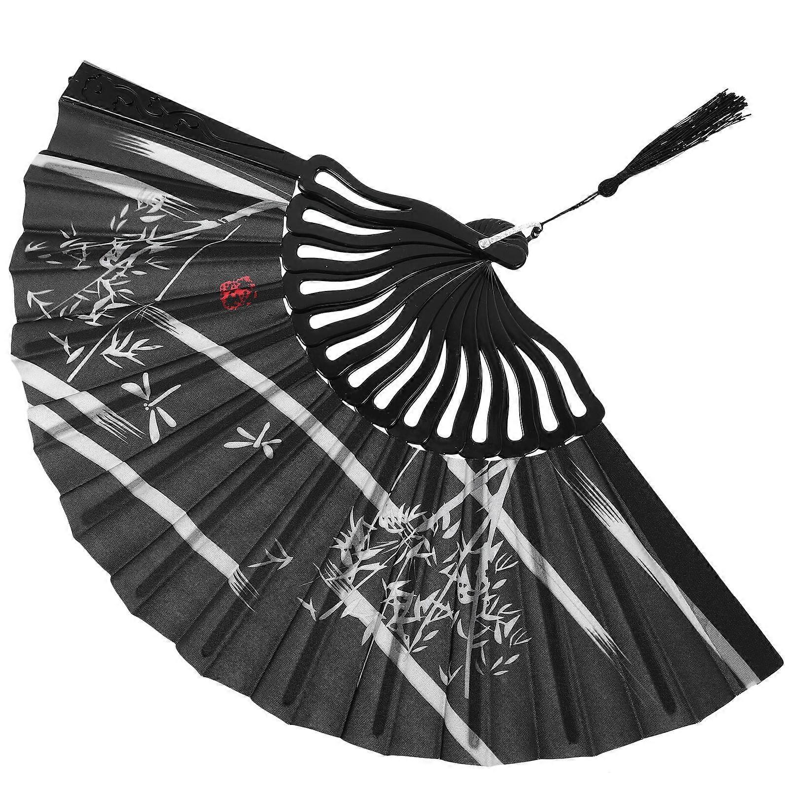 Foldable Dance Fan Chinese Style for Decoration 2Pcs Handheld Fan