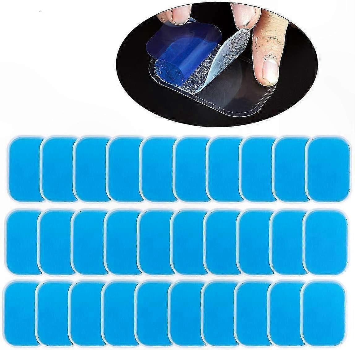 60-Pack Replacement Gel Pads for EMS Muscle Stimulators Abdominal Training Devices