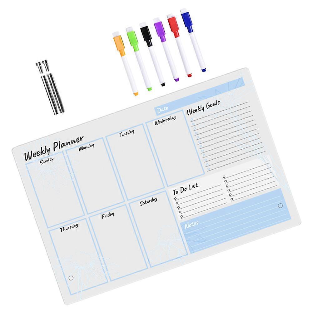Desk Dry Erase Board Acrylic Whiteboard for Desk 3Sets Memo Board