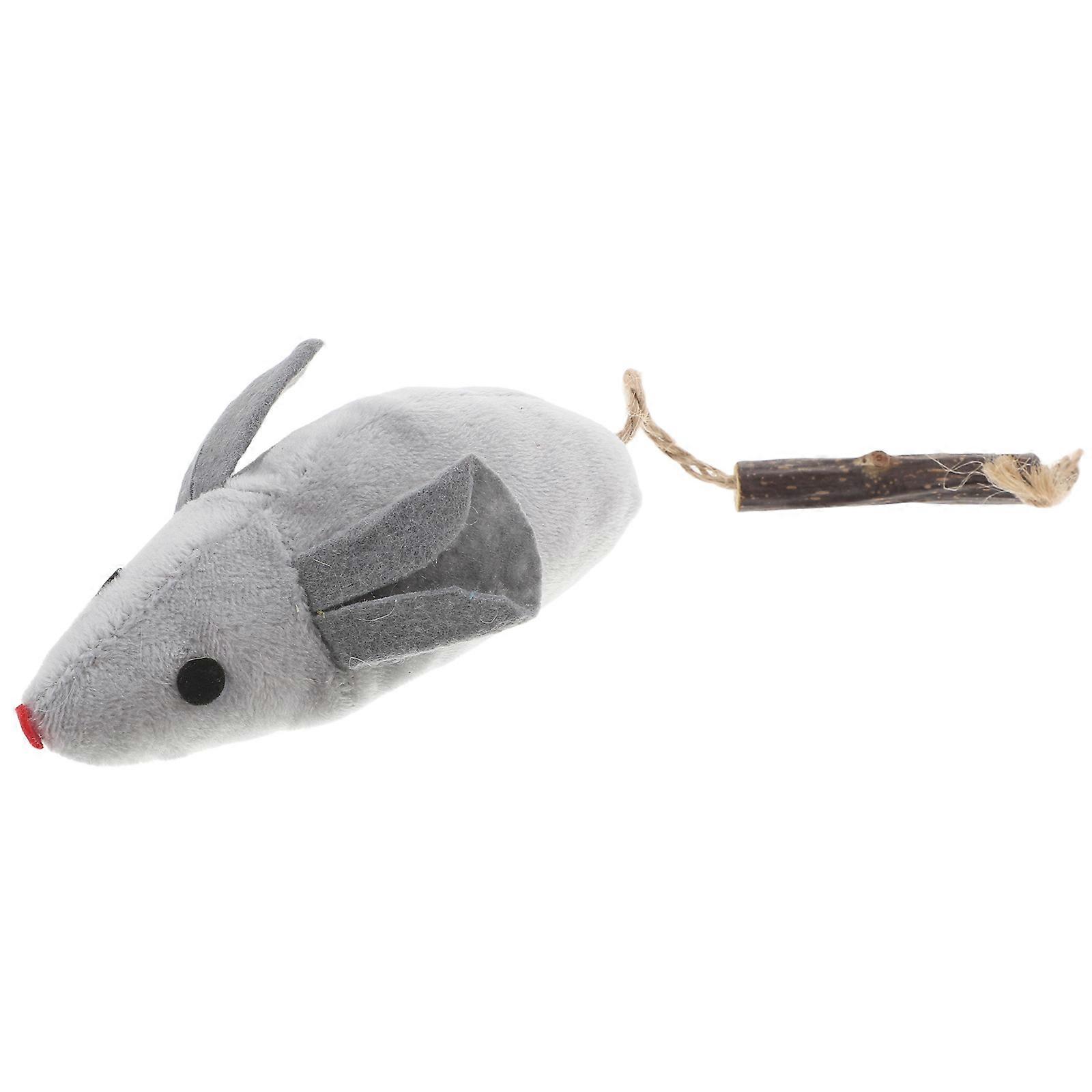 Soft Plush Cat Toy 3Pcs For Indoor Cats Catnip Infused Interactive Mouse Toy With Elastic Cotton Promoting Hunting Instincts