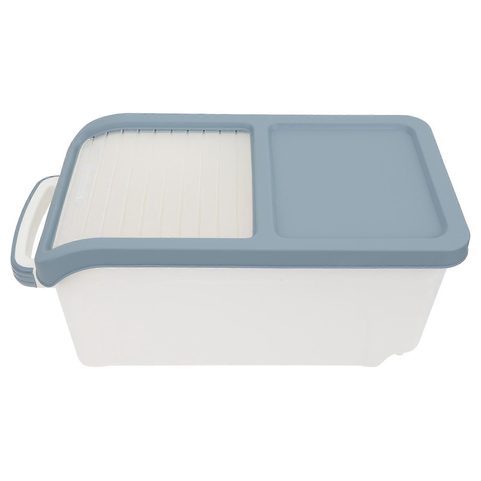 Sealed Grain Storage Bucket Rice Container PP Material Flour Rice Grain Storage Household Users 1 Set