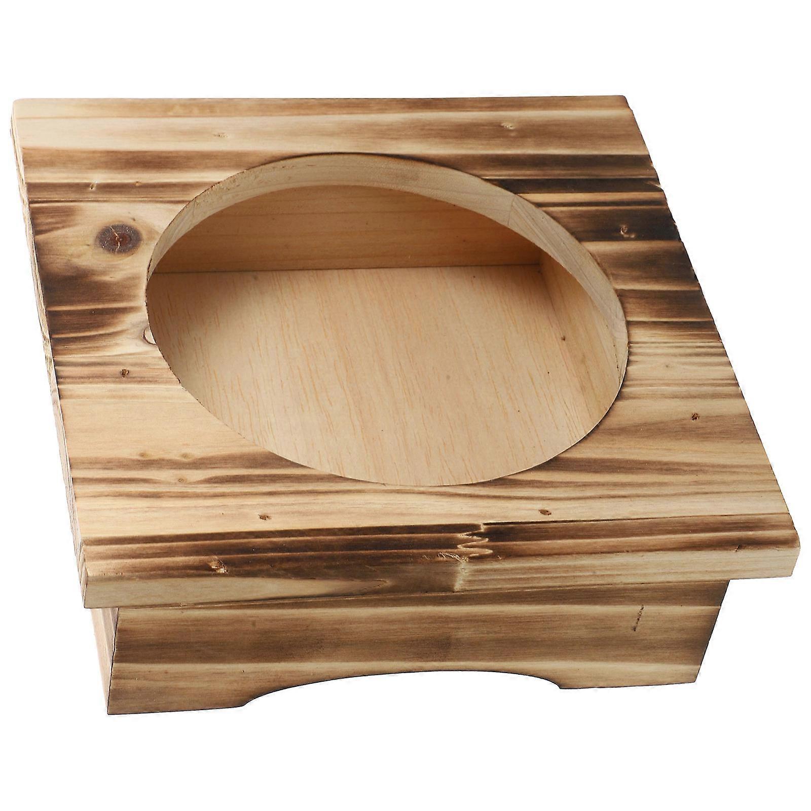 Multi-colored Casseroles Wood Storage Holder For Kitchen 2Pcs Protect Desk Surface