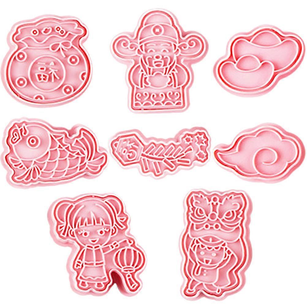 Creative Cookie Mold 40Pcs New Year Theme DIY Biscuit Molds For Family Gatherings With 2.4X1.5X3.9in Premium Quality