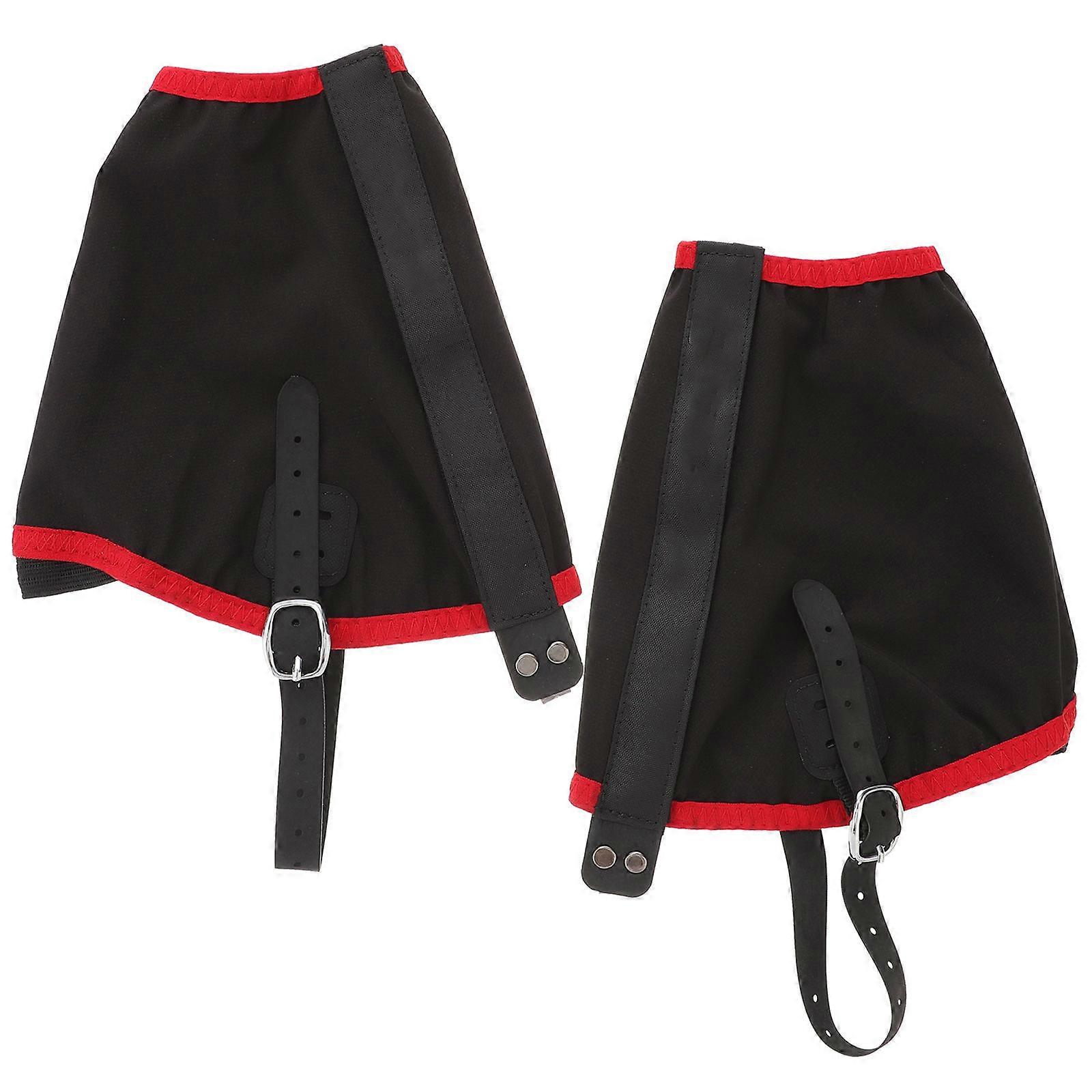 Outdoor Protective Gaiters For Running Hiking Mountain Climbing Universal Ankle Gaiters Red Waterproof 2 Pairs