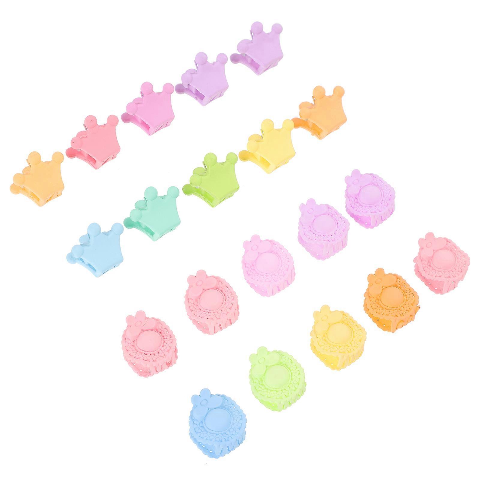 Girls Claw Clips Comfortable No Pain Long Time Using Assorted Color 20Pcs