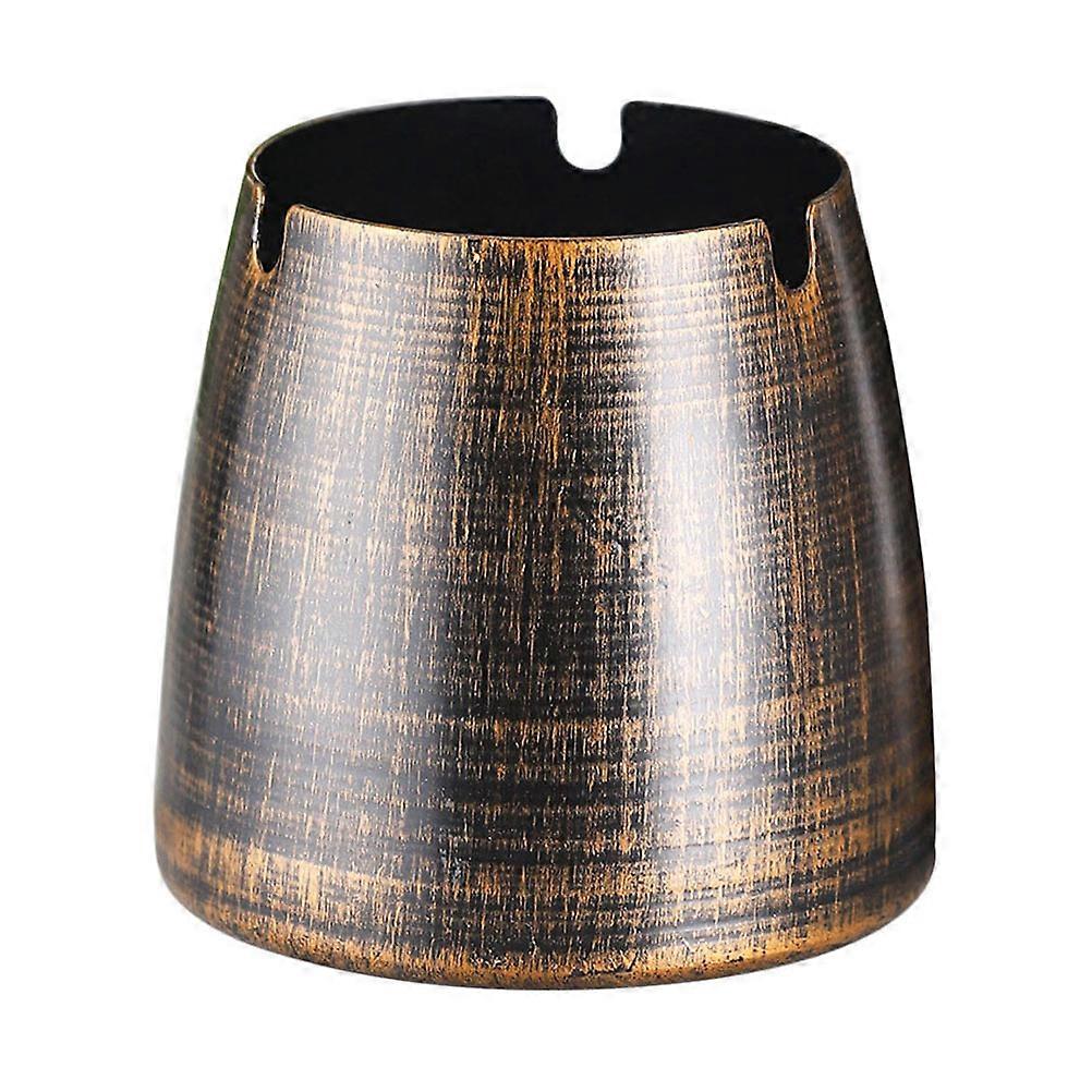 Delicate Metal Ashtray Retro Smoke Container for Home Use 2Pcs