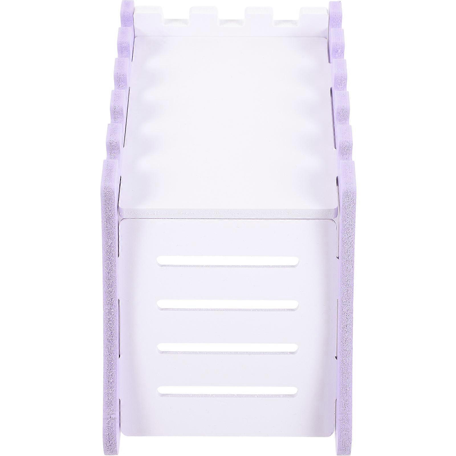 Hamster Ladder Hideout House for Playing 5Pcs Violet Durable PVC