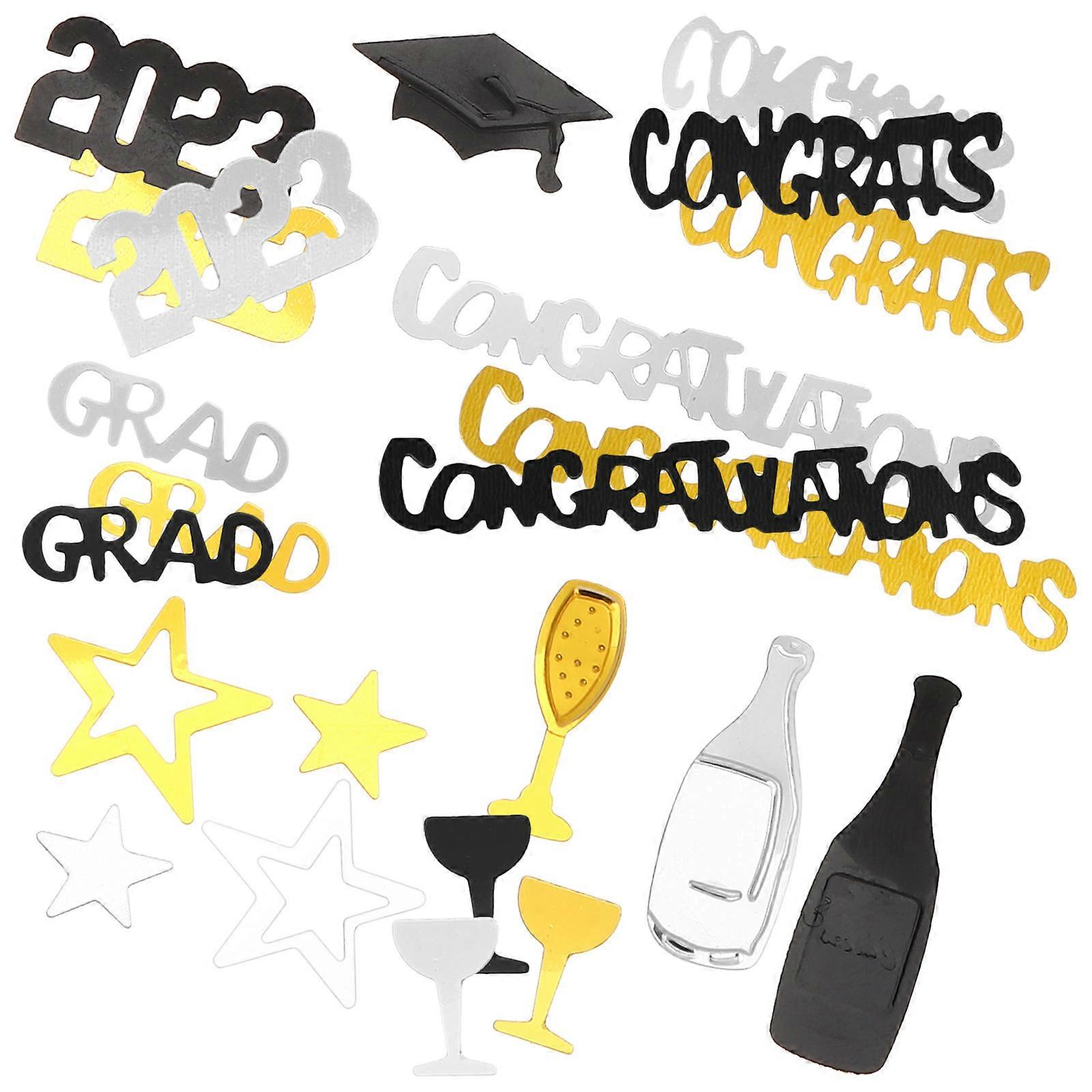 Party Decorative Confetti for Graduation Table Scatters 2Pcs 4 Bags