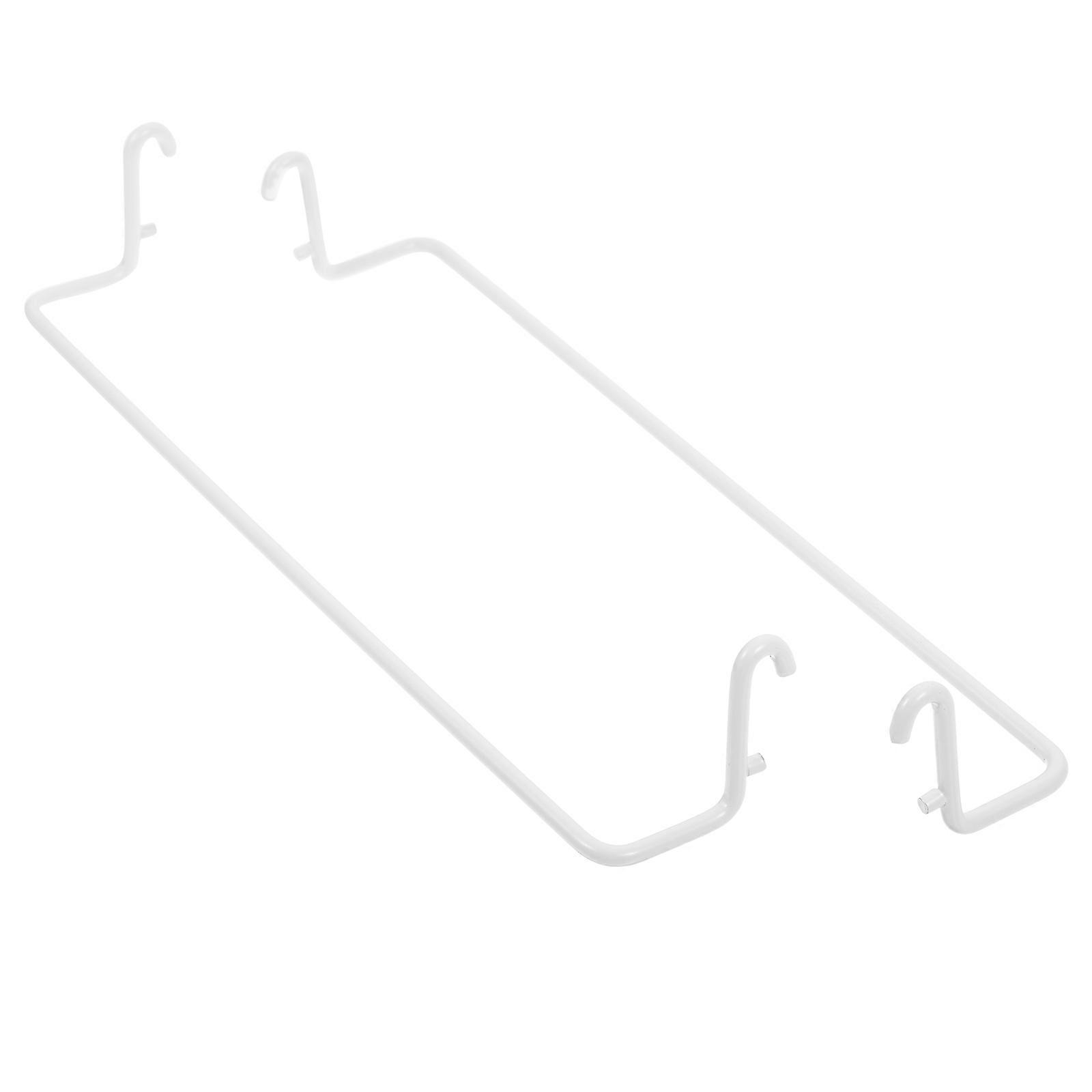 Pegboard Towel Hangers for Storage Use 4Pcs White Extendable Holders