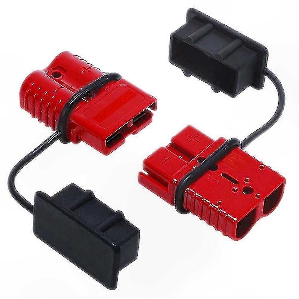 2-Pack Battery Trailer Plug Connector, 50A 600V Quick Charging Accessory for Portable Power Connection