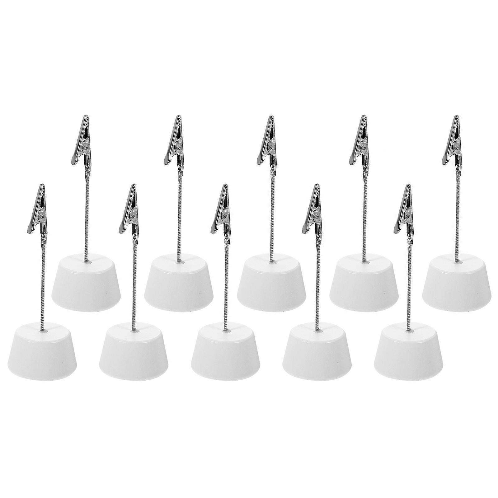 40Pcs Memo Clip Stand Display Holder For Desk With Simple Style And Fine Workmanship Ideal For Office And Home Use