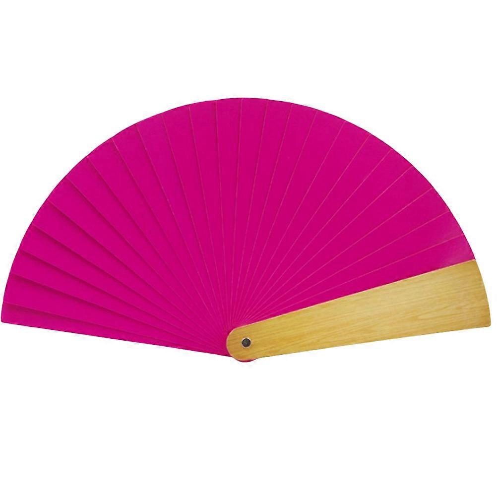 3Pcs Rosy Folding Fan for Magical Color Change Performance Props