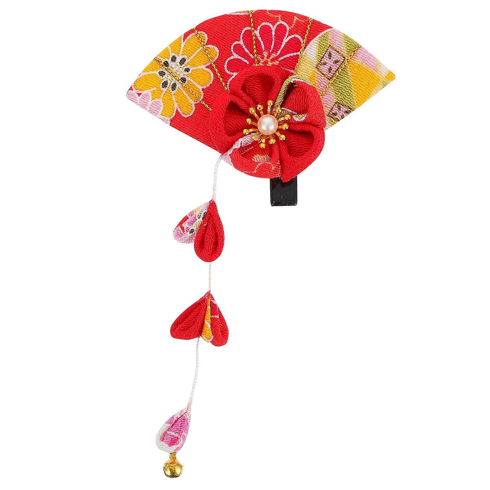 Tassel Hairpin Cherry Clip for Decoration 5Pcs