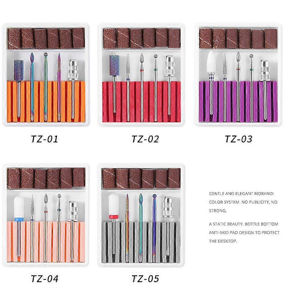 Professional Manicure Drill Bits Kit Nail Drill Tool for Nail Art 1Set