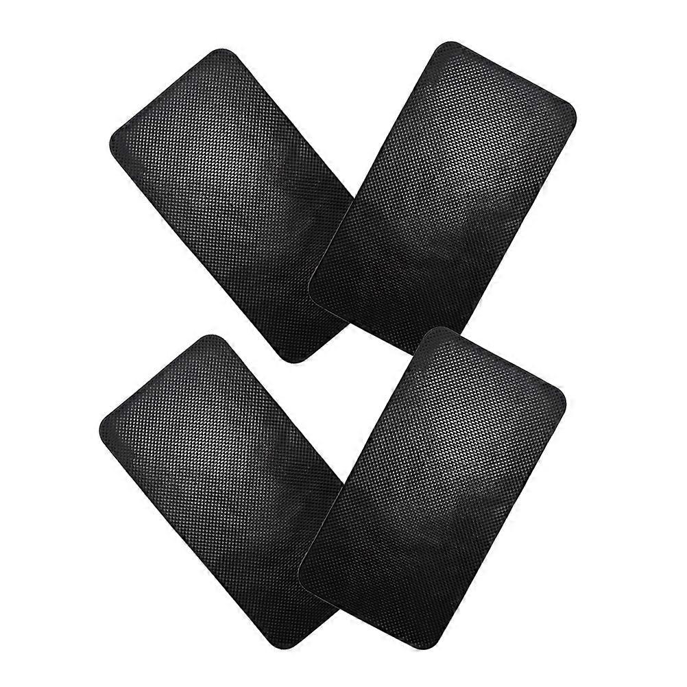 Black Car Dashboard Mats for Protection Use 12Pcs Non-Slip PU Pads