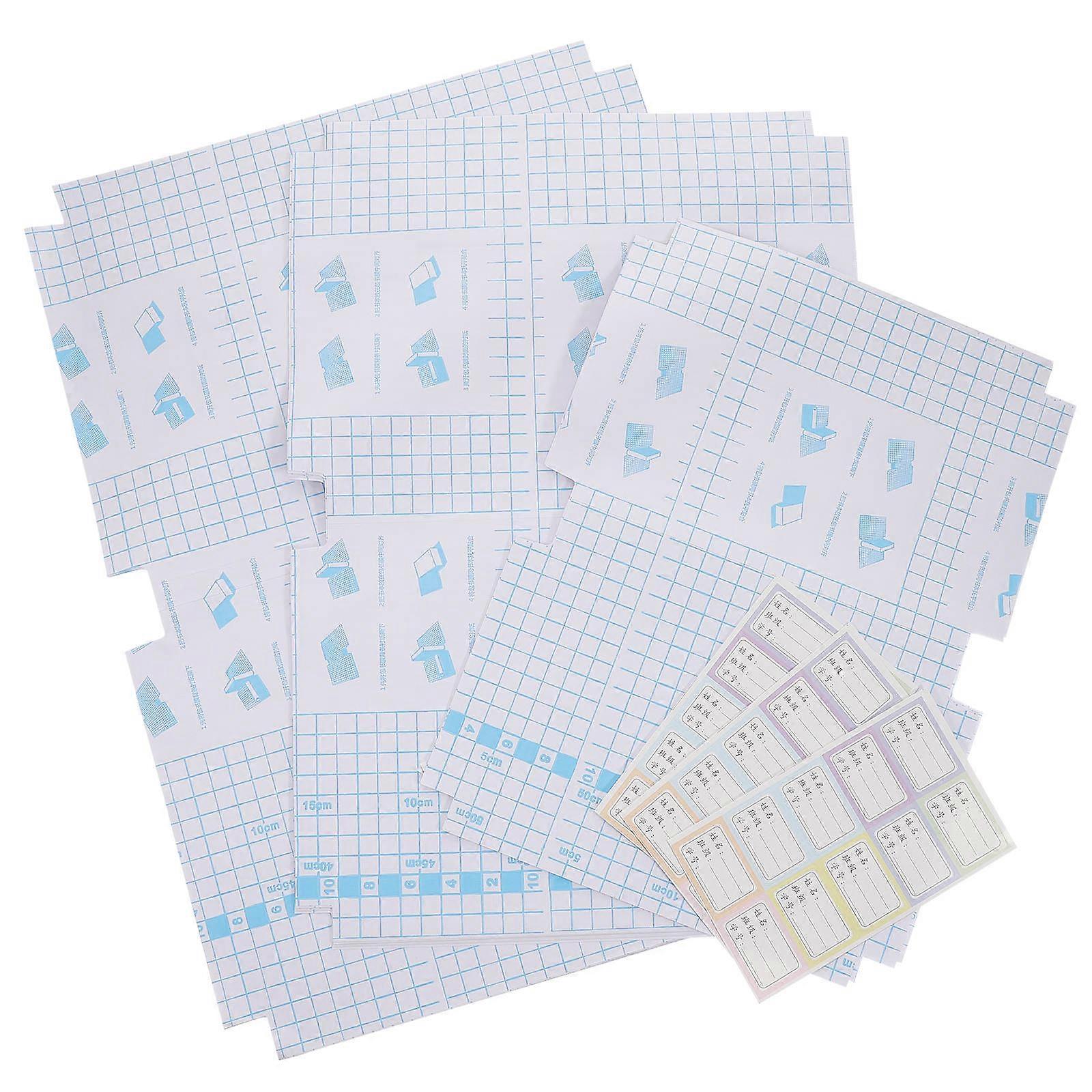 Book Cover Clear Book Protective Cover for Students 30Pcs Set