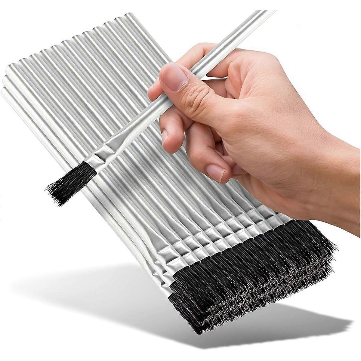 Brosses acides - Brosses à flux acide en crin de cheval de 3/8 de pouce, brosses à colle jetables pour le travail du bois, époxy