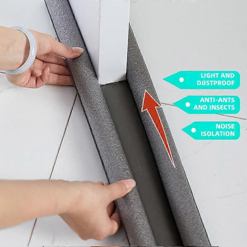 Dedicated Door Bottom Sealing Strip Under Door Draft Stopper Wind Noise Acustic Foam Blocker Insects Door Stopper Holder